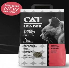 Cat Leader Cat Leader Clumping Black And White 